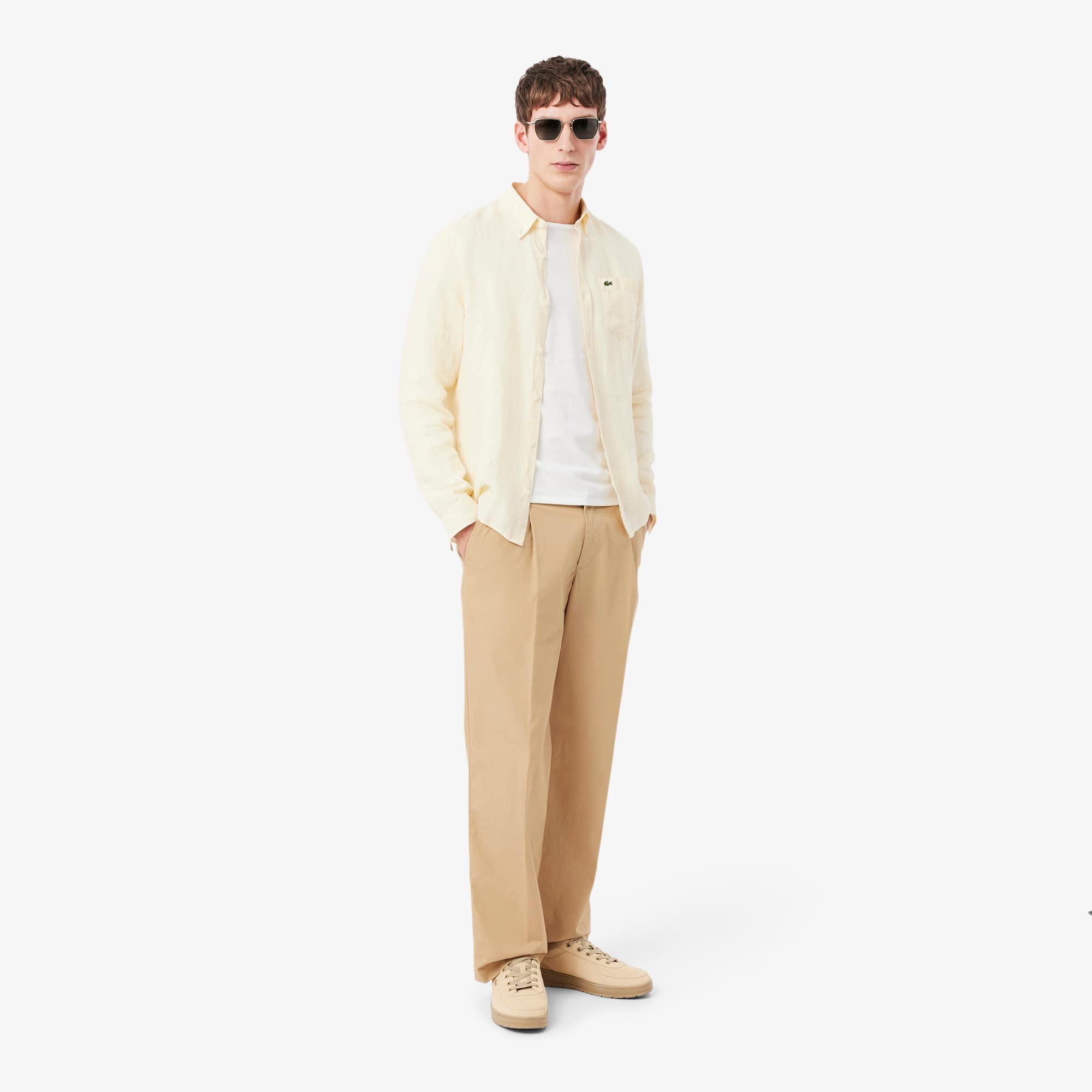 Straight Fit Cotton Chino Pants - Pants & Sweatpants - New In 2026