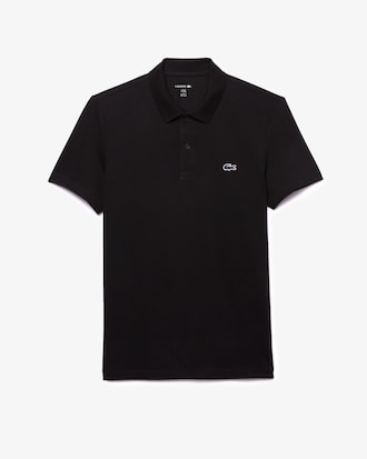 Polo regular fit en coton m&eacute;lang&eacute;
