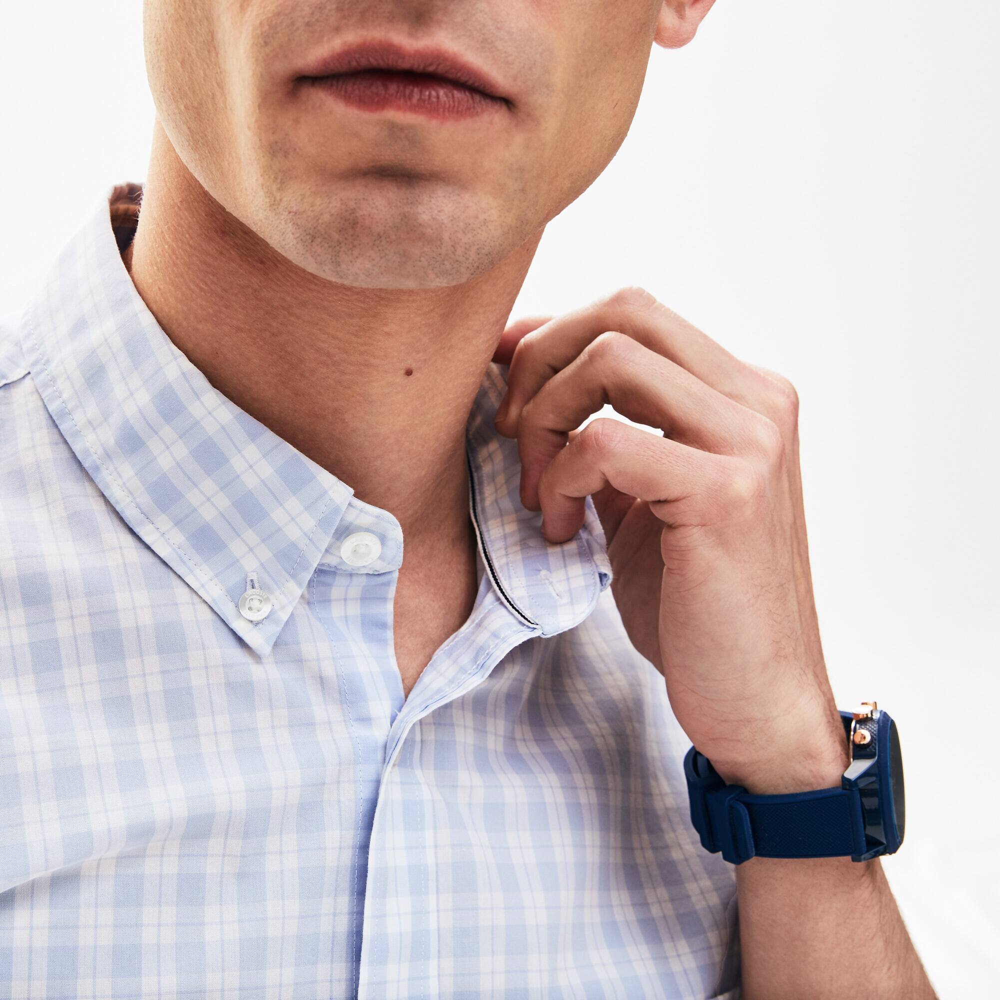 lacoste slim fit short sleeve shirt