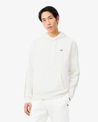 Logo Stripe Zipped Hoodie