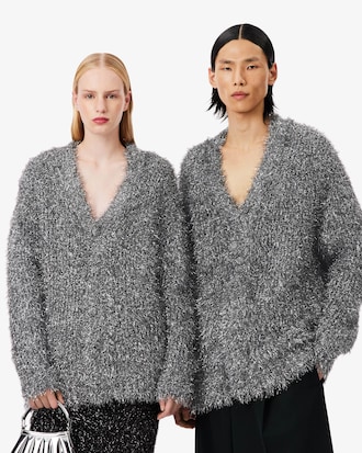 Runway Lurex Knit Cardigan