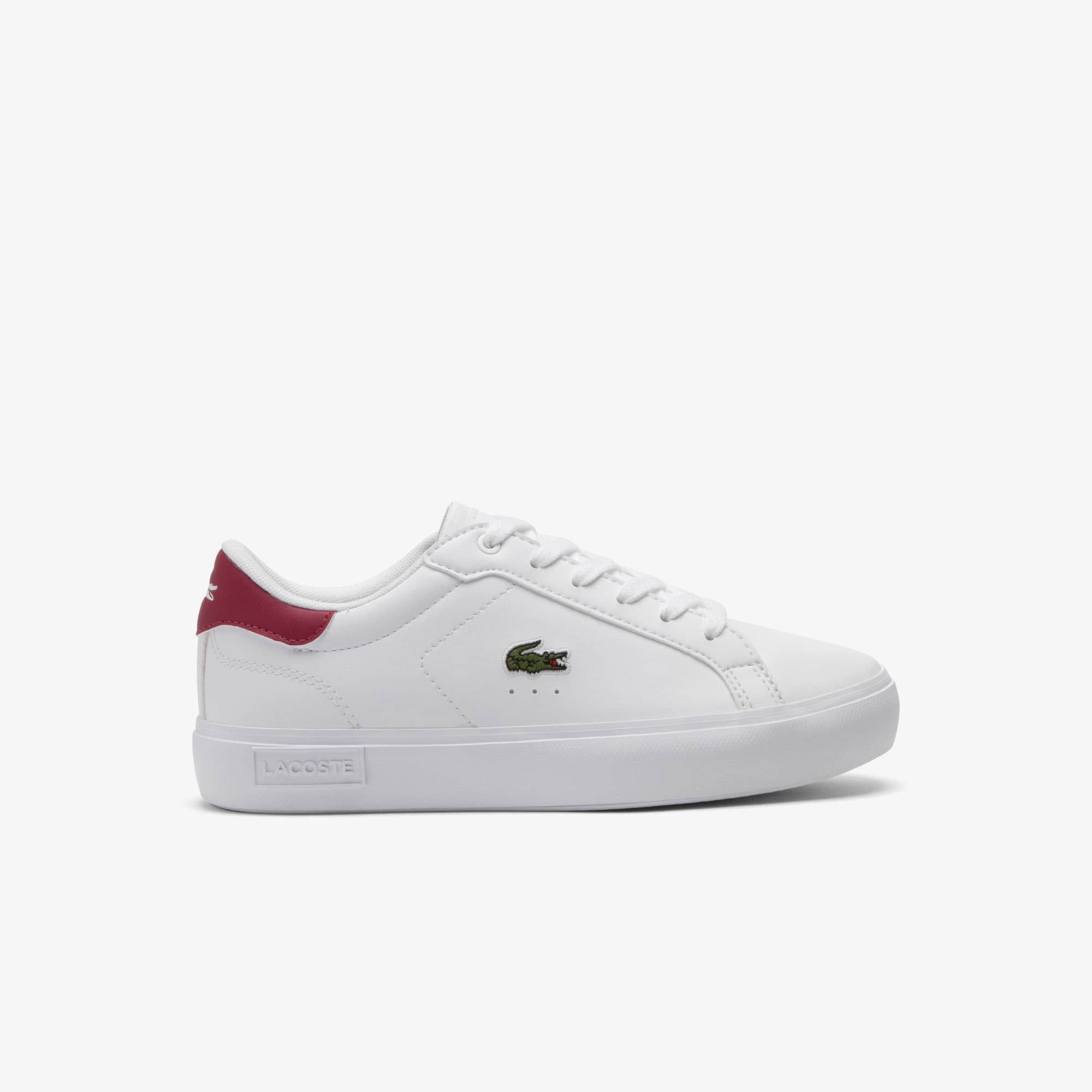 Lacoste Junior's Powercourt Sneakers - 5 In White