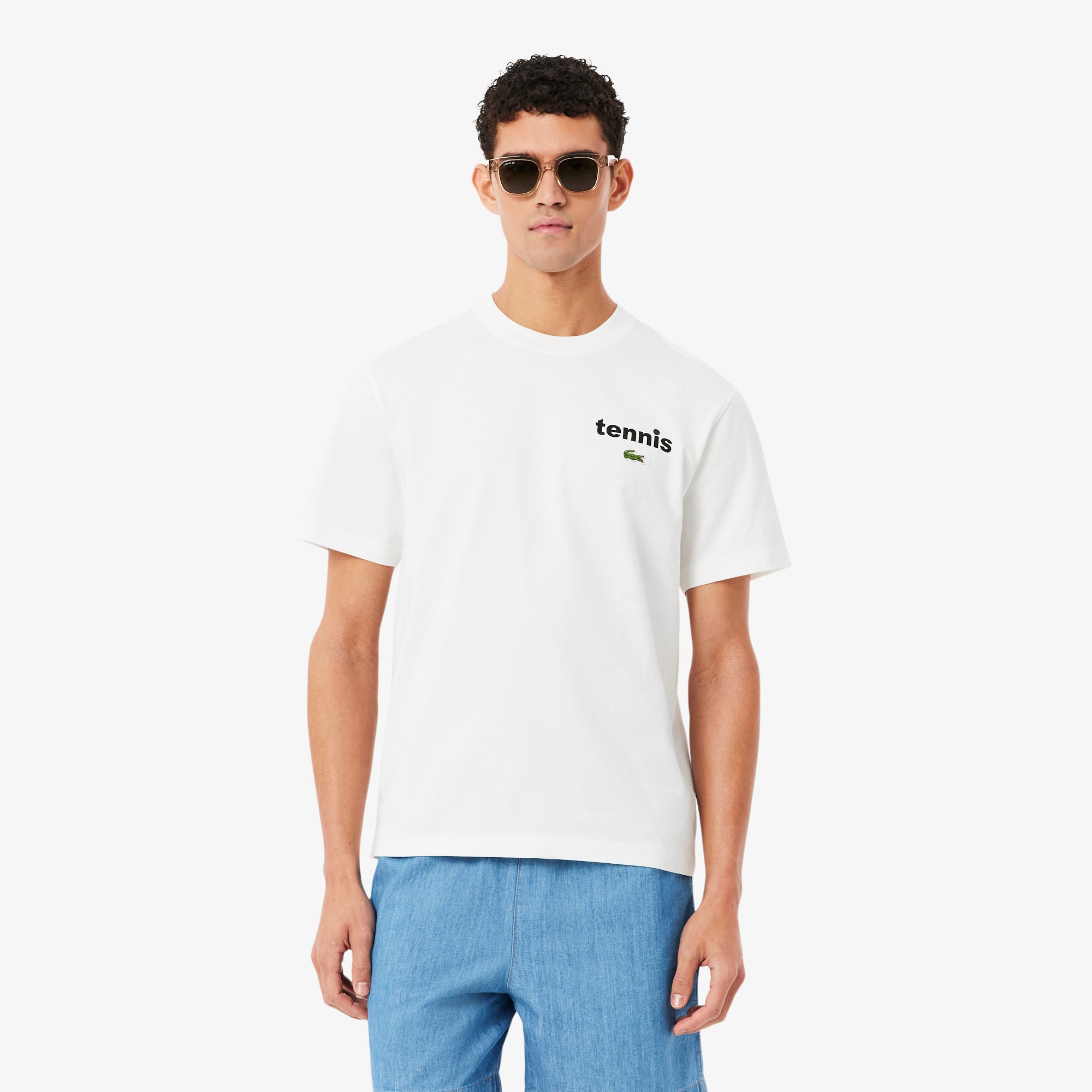Print Cotton T-Shirt - T-shirts - New In 2026 | Lacoste