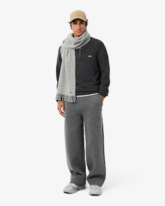 Men's Zip-Up High-Neck Wool Sweater 