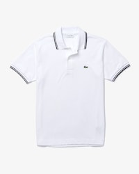 Men&rsquo;s Classic Fit Striped Accents Cotton Piqu&eacute; Polo
