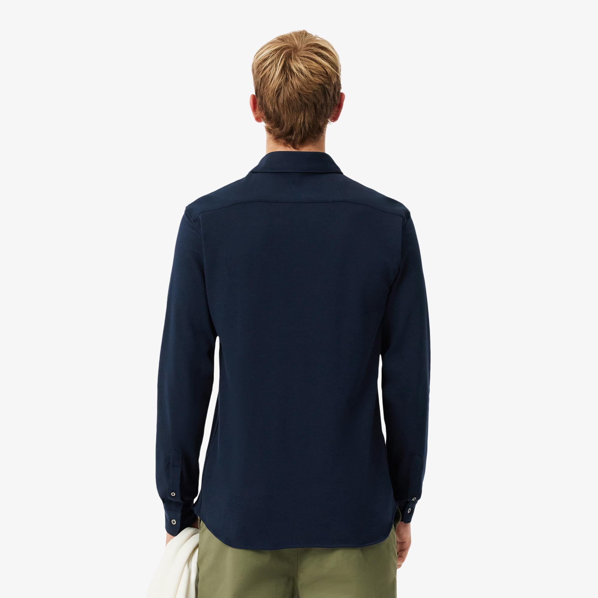Men's Slim Fit Cotton Piqué Shirt