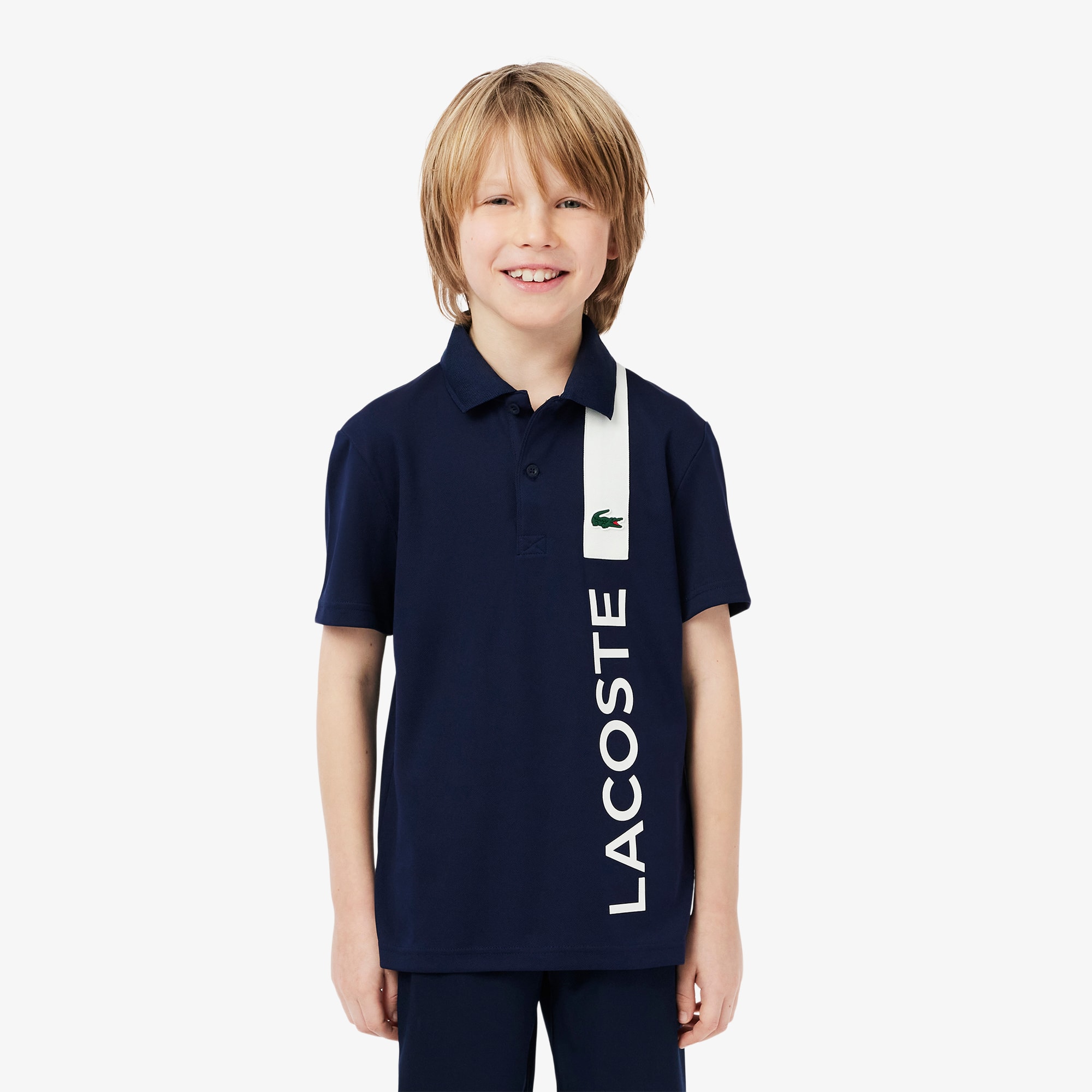 Lacoste Kids' Ultra Dry Piqué Tennis Polo