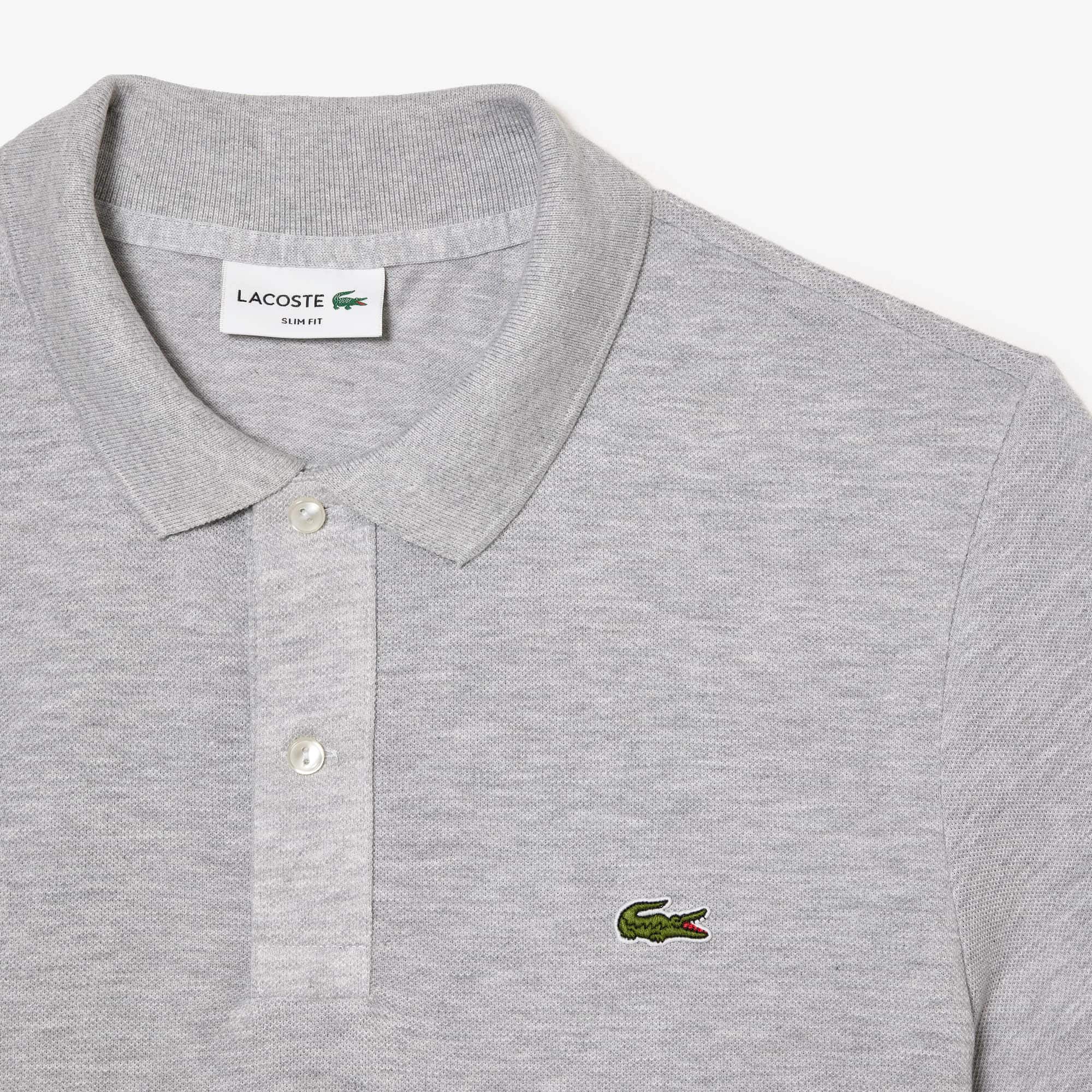 トップス L1212 LACOSTE POLO SHIRT GRAY Men's Slim Fit L.12.12 Piqué Polo - Polo Shirts - New In