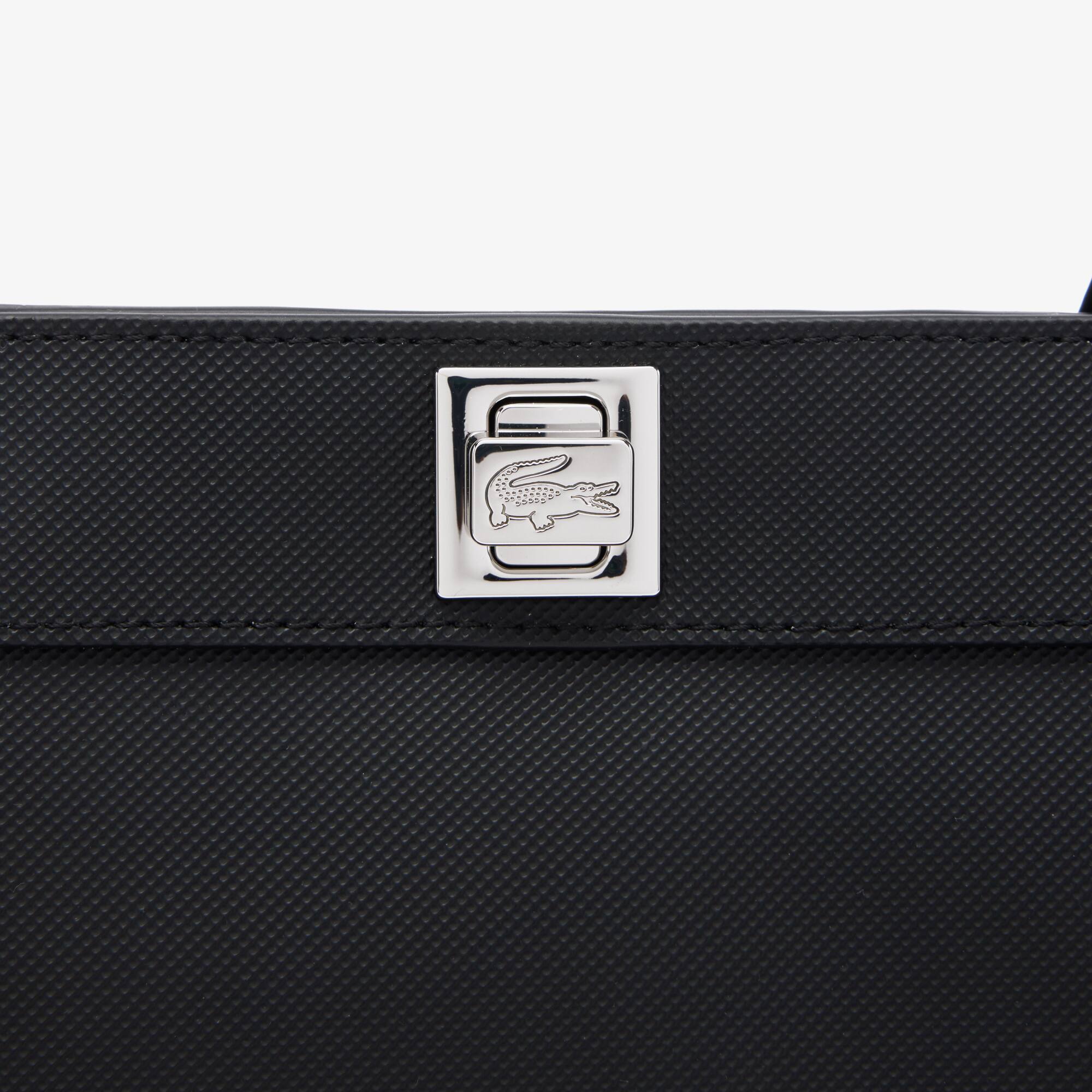 LACOSTE WOMEN'S PIQUE-EFFECT CANVAS CROSSBODYショルダー Women's Piqué-Effect Canvas Bag - Crossbody Bags - New In