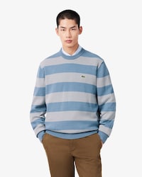 Striped Cotton Crew Neck Sailor Sweater