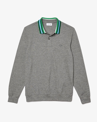 Polo Lacoste regular fit &agrave; manches longues en piqu&eacute; de coton