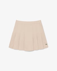 Falda Corta Plisada De Algod&oacute;n El&aacute;stico