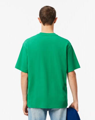 Playera Holgada De Algod&oacute;n Pesado Con Estampado