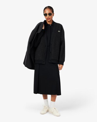 C&aacute;rdigan Oversized de Lana Afieltrada