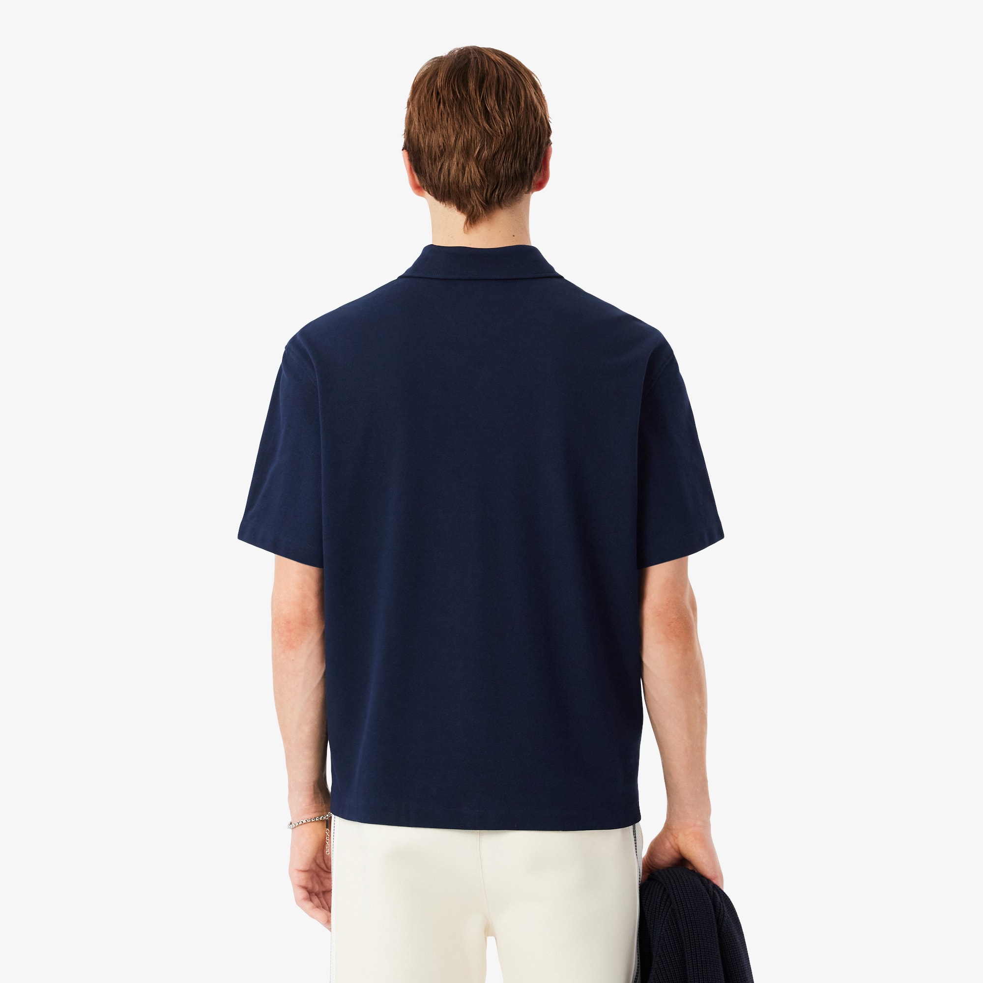 Relaxed Fit Short Sleeved Piqué Shirt - Button Down Shirts - New