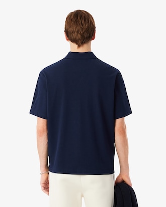 Relaxed Fit Short Sleeved Piqu&eacute; Shirt