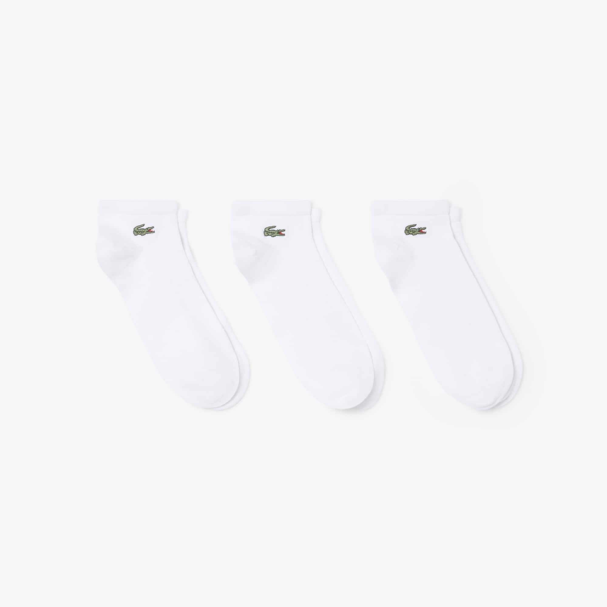 Lacoste 3-pack Socks - 6.5 - 8.5 In White