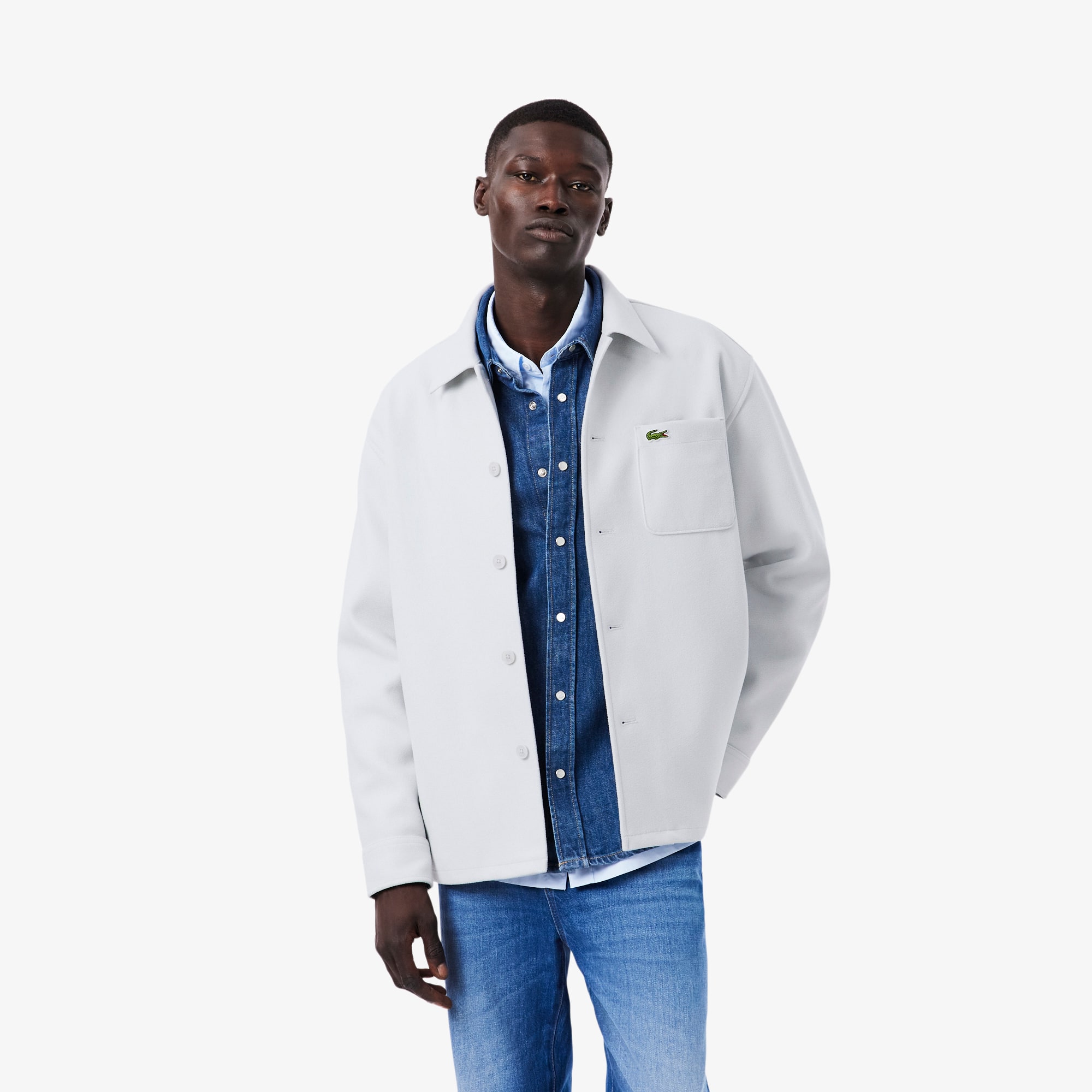 Heavy Flannel Overshirt - Button Down Shirts - New In 2026 | Lacoste