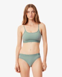 Scallop Band Microfiber Bralette
