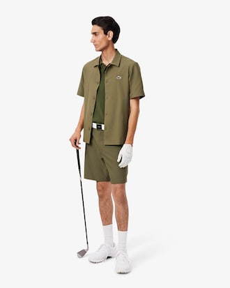 Men's Short Sleeve Polo Collar Golf Sweater