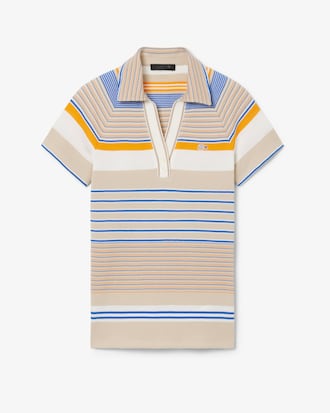 Runway Slim Fit Striped Piqu&eacute; Polo Shirt