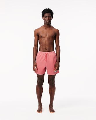 Men's Washed Effect Swim Trunks