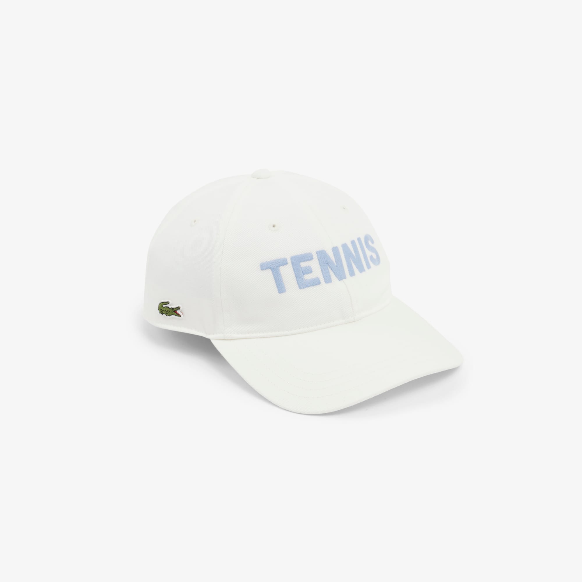Lacoste Embroidered Cotton Twill Cap - One Size In White