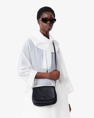 Women's City Court Grain Leather Flap Close Bag