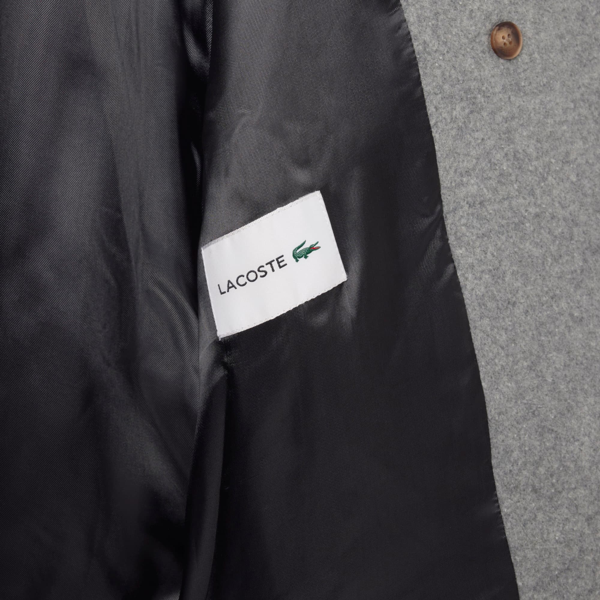 Women's Short Oversized Wool Blend Pea Coat - Respect for Animal
