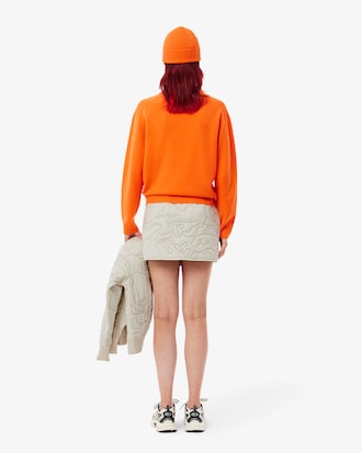 Women's Reversible Embroidered Quilted Mini Skirt