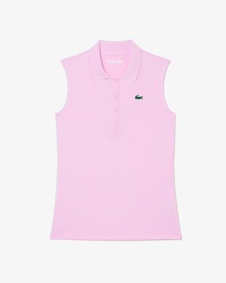 Polo De Golf El&aacute;stico Con Protecci&oacute;n Uv Y Corte Entallado Para Mujer