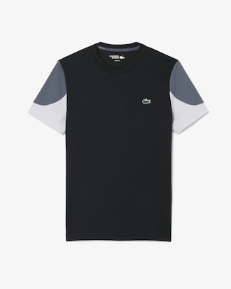 Playera Deportiva con Bloques de Color Estampados