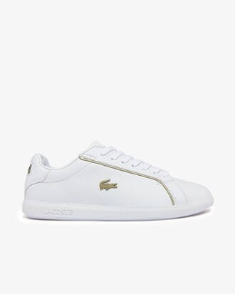 Sneakers Graduate femme en cuir avec d&eacute;tails m&eacute;tallis&eacute;s