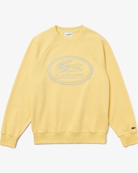 Men&rsquo;s Crew Neck Embroidered Piqu&eacute; Fleece Sweatshirt