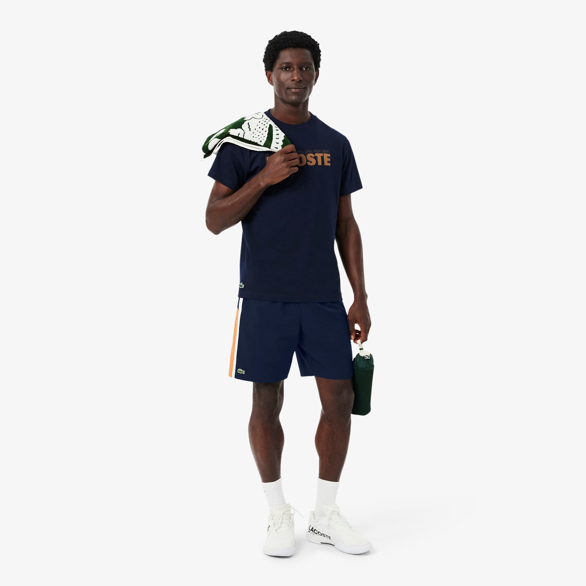Men's Lightweight Colorblock Stripe Tennis Shorts - Shorts & Swim