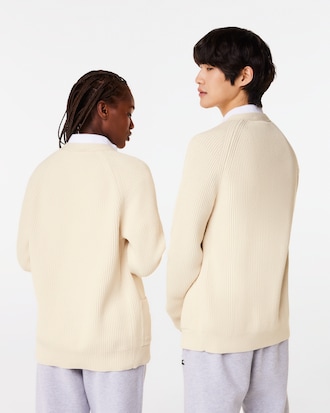 Unisex V-Neck Organic Cotton Cardigan