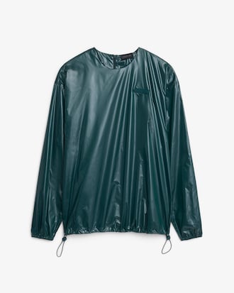 Runway Glossy Taffeta Sweatshirt