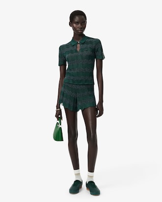 Runway Pointelle Knit Shorts