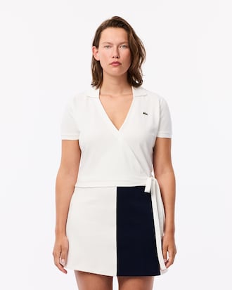 Women's Stretch Mini Piqu&eacute; Wrap Polo