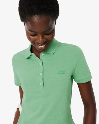 Women's L.12.D Slim Fit Stretch Mini Piqu&eacute; Polo