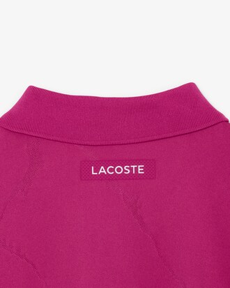 Polo de Tenis con Cocodrilo de Jacquard Ultra Dry