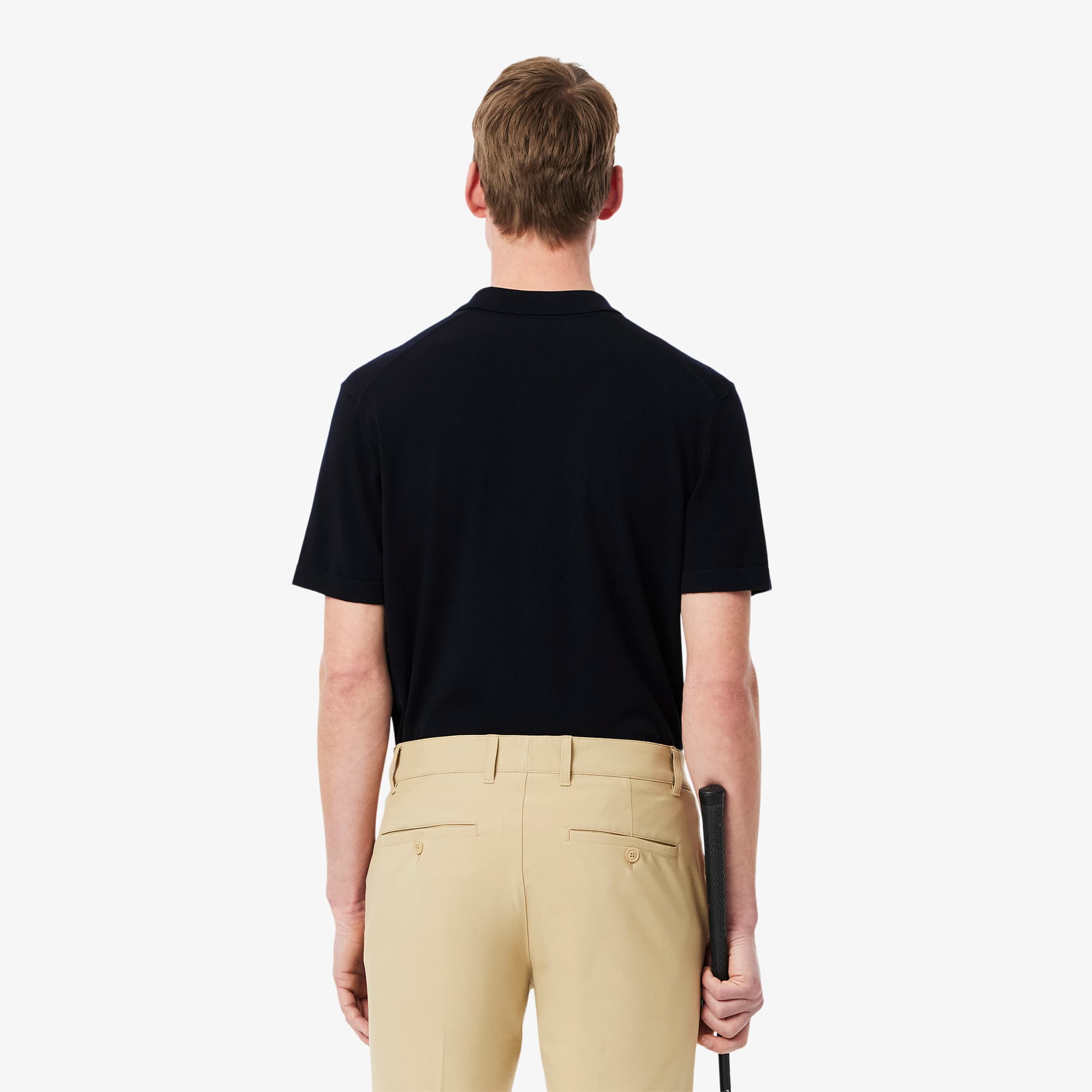 Men's Short Sleeve Polo Collar Golf Sweater