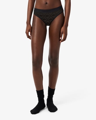 Logo Waist Mesh Briefs