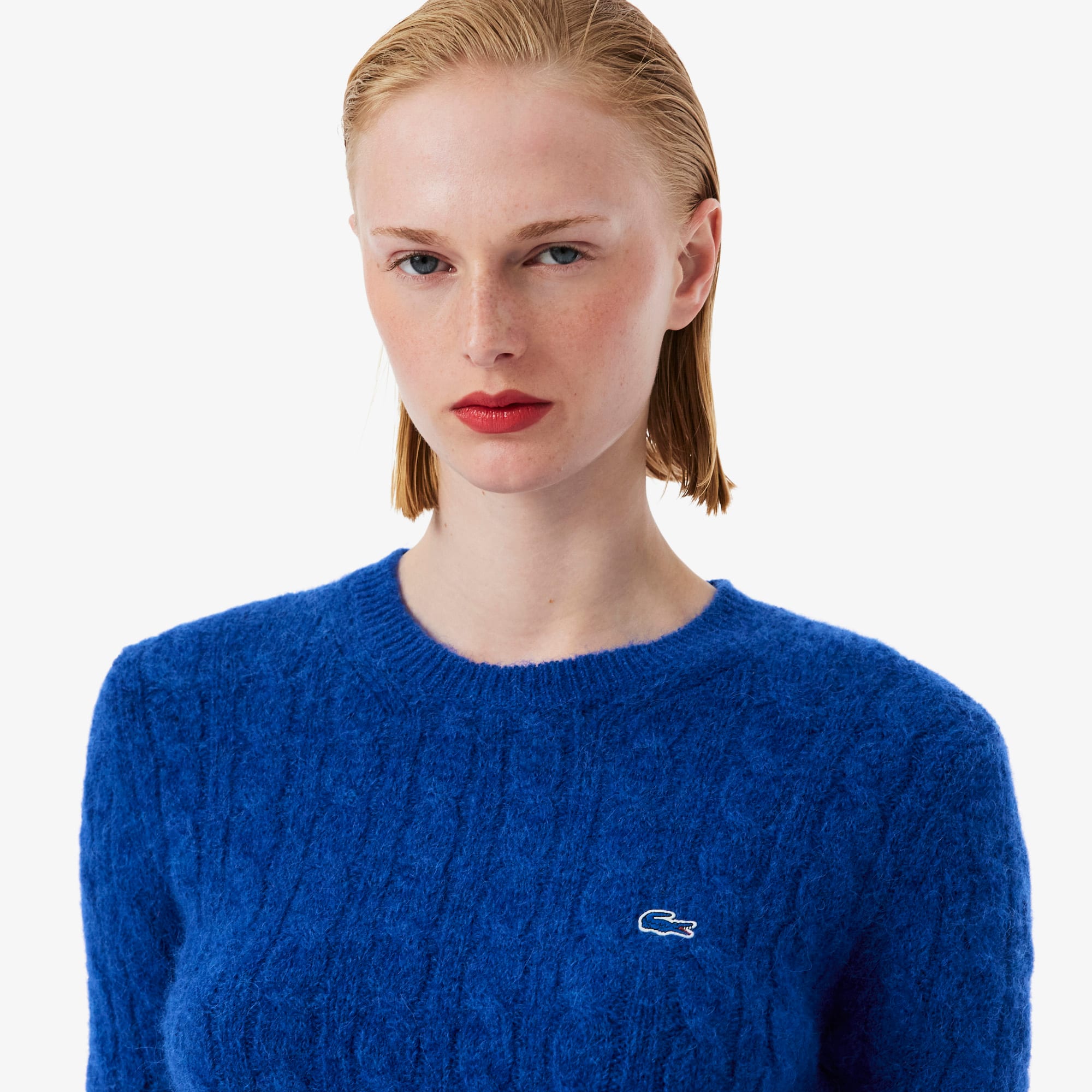 Runway Alpaca Blend Cable Knit Sweater
