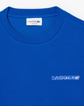 Men's Piqué Badge Accent Sweatshirt