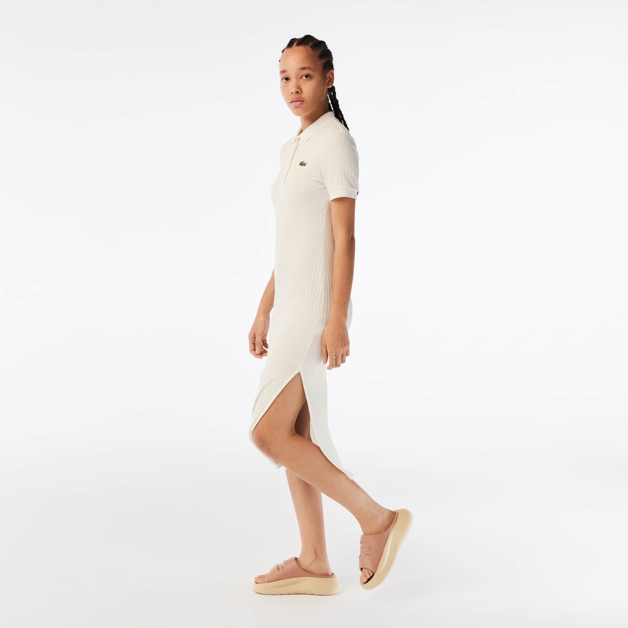 LACOSTE★FLARED ZIP UP POLO DRESS EF4481-51 Lacoste Flared Zip-Up Polo Dress / EF4481-51 | eBay
