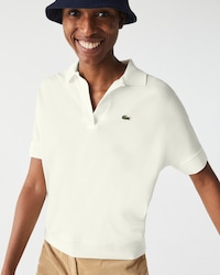 Polo de Piqué con Corte Relajado para Mujer