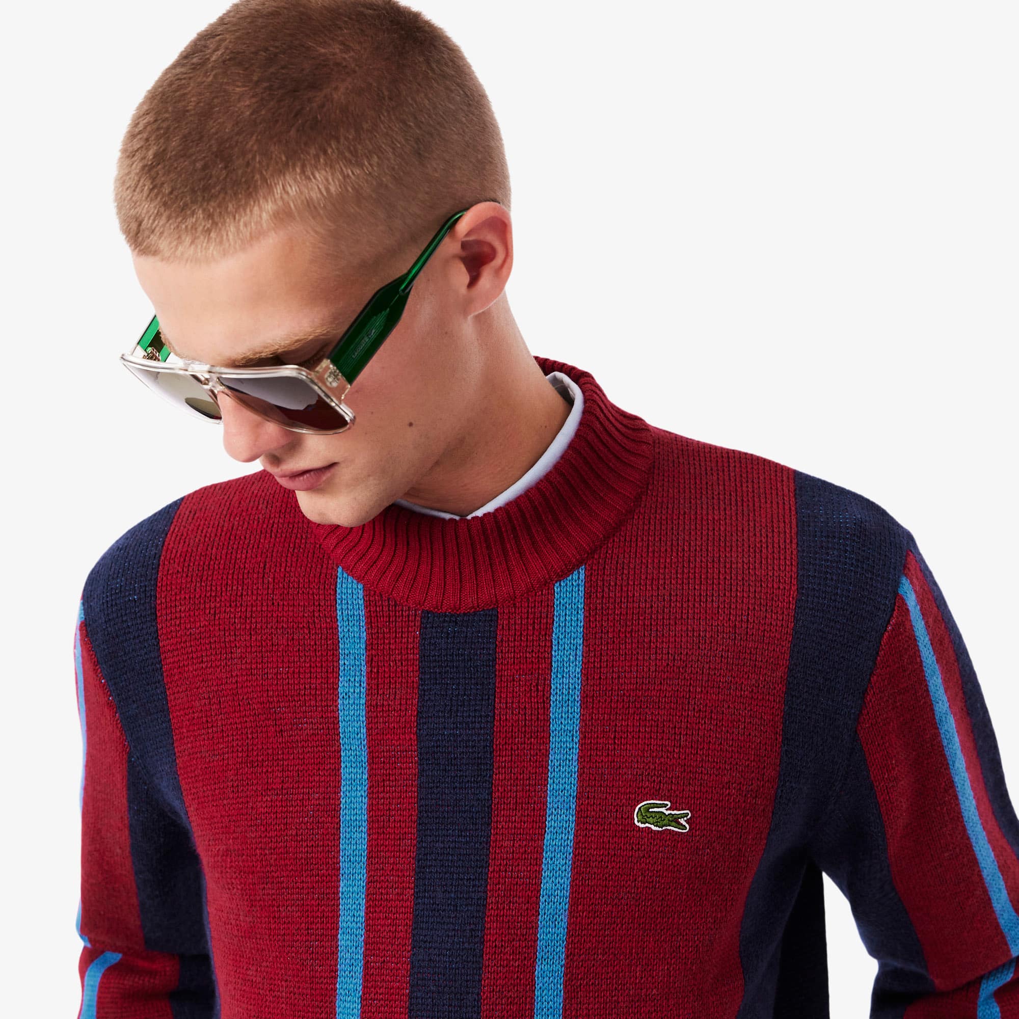 Men's Archive Edition High-Neck Striped Sweater - Sweaters