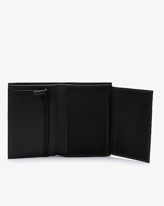 Crocodile Large Matte Grained Leather Wallet