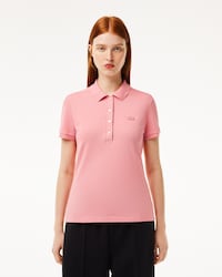 Women's L.12.D Slim Fit Stretch Mini Piqué Polo